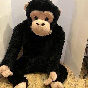 Animal Planet 24” Plush Chimp - Black and Cream